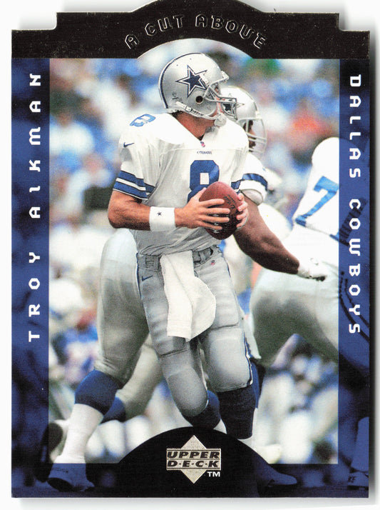 1996 Collector's Choice #1 Troy Aikman A Cut Above