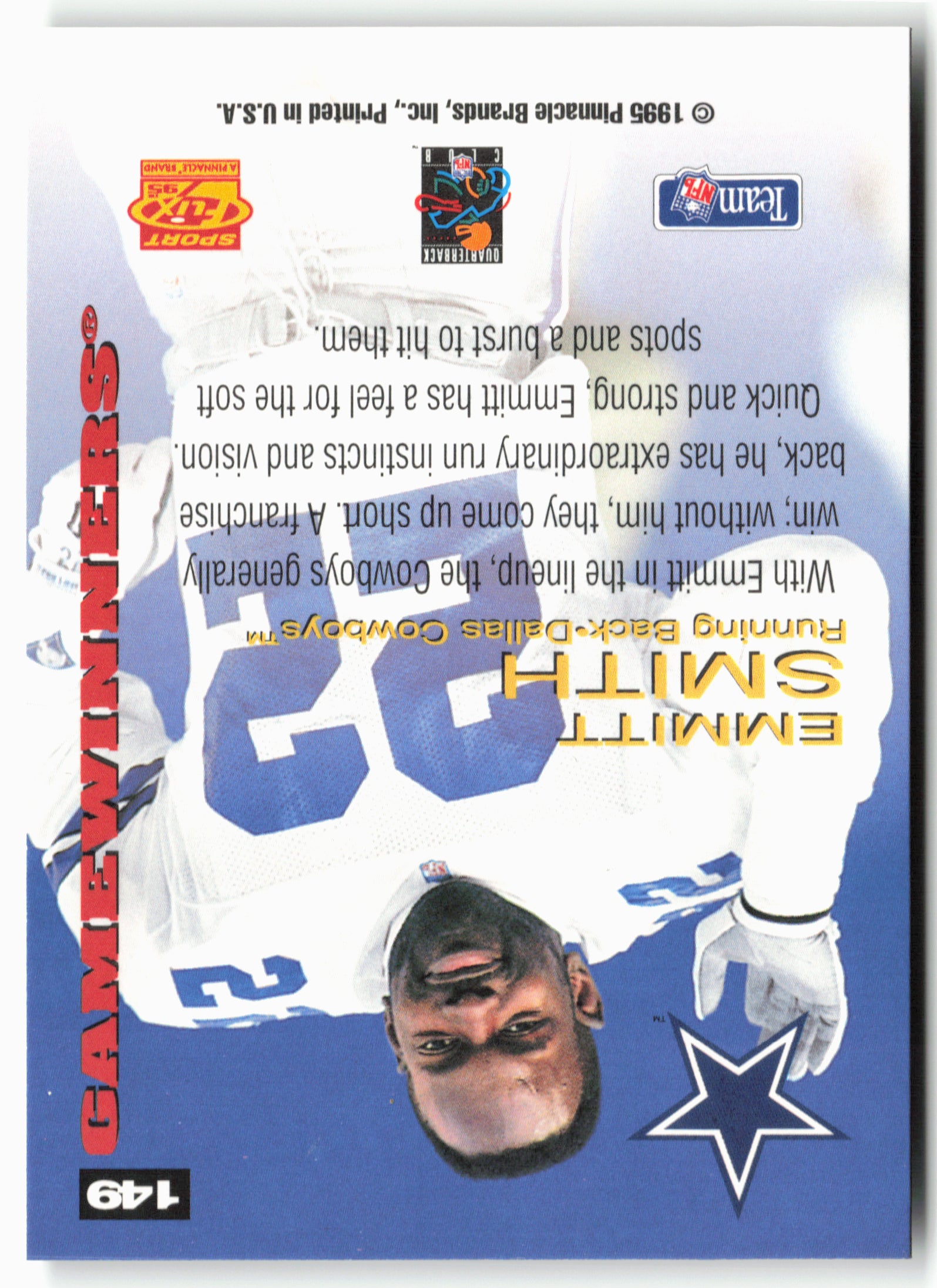 1995 Sportflix #149 Emmitt Smith