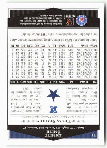 
1999 Upper Deck Victory #71 Emmitt Smith