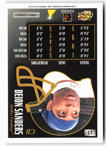 
1996 Summit #53 Deion Sanders