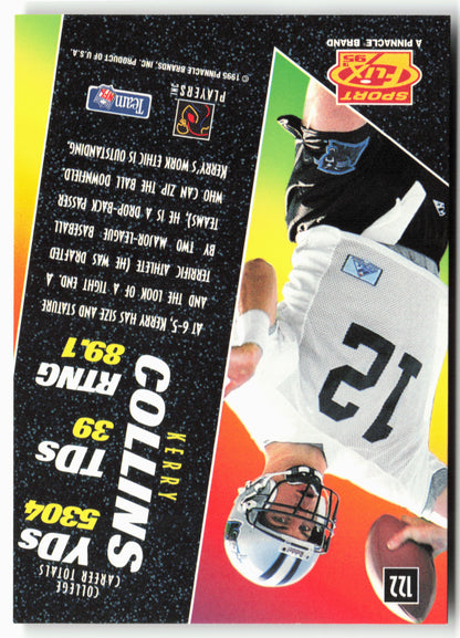 1995 Sportflix #122 Kerry Collins