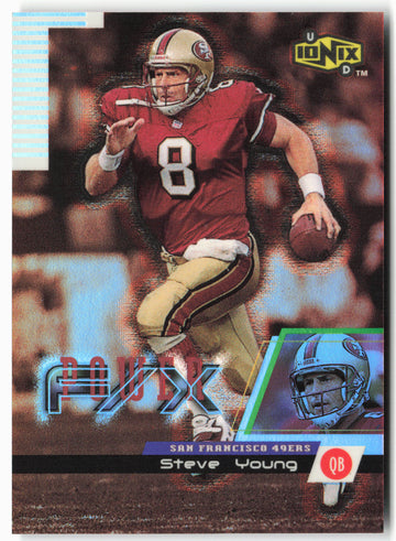 
1999 UD Ionix #P4 Steve Young Power F/X