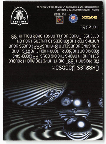 
1999 SkyBox Metal Universe #7 SC Charles Woodson Starchild