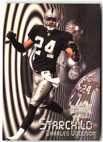 
1999 SkyBox Metal Universe #7 SC Charles Woodson Starchild