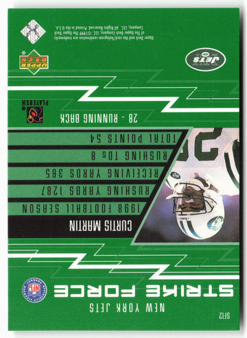 
1999 Upper Deck #SF12 Curtis Martin Strike Force