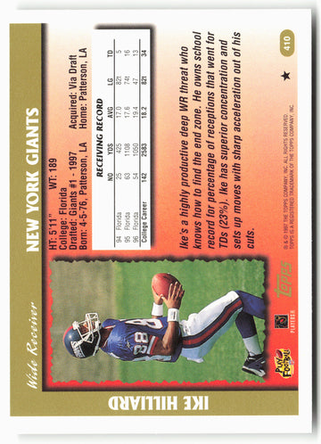 
1997 Topps #410 Ike Hilliard