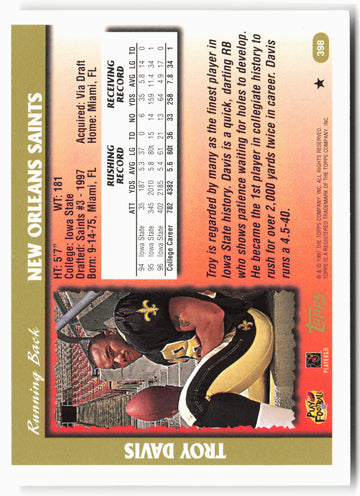
1997 Topps #398 Troy Davis