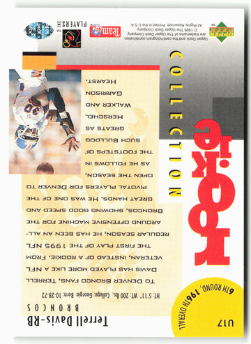 1995 Collector's Choice Update #U17 Terrell Davis