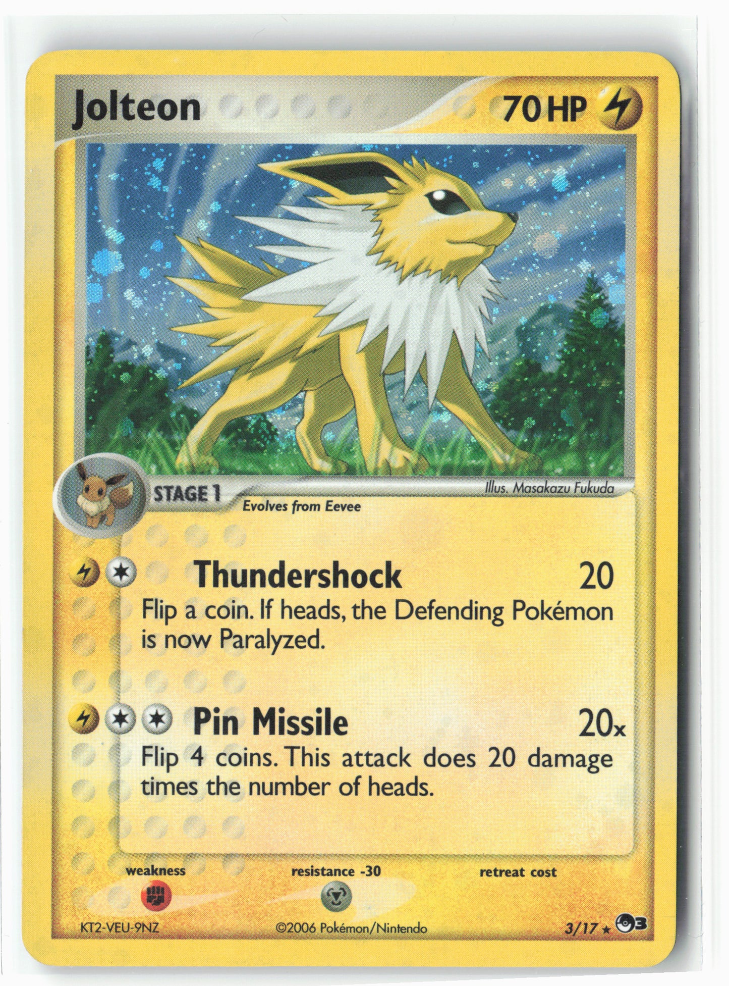 POP Series 3 #003/017 Jolteon Holo - LP+