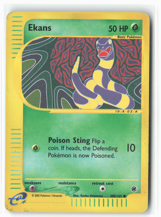 Expedition #108/165 Ekans Reverse Holo