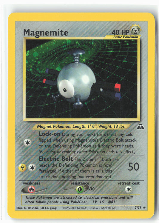 Neo Discovery #07/75 Magnemite (7) Holo MP+