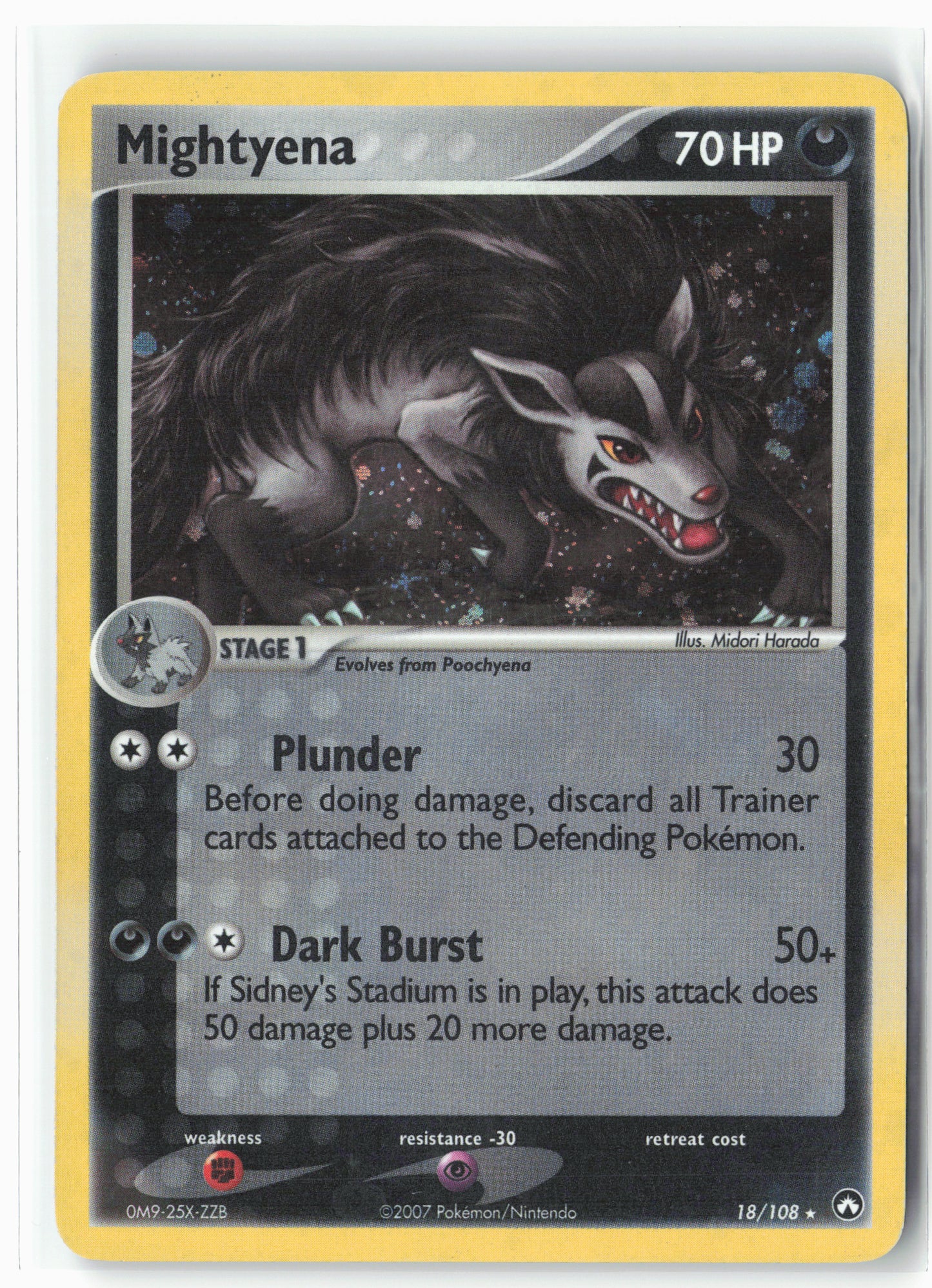 Power Keepers #18/108 Mightyena Holo LP