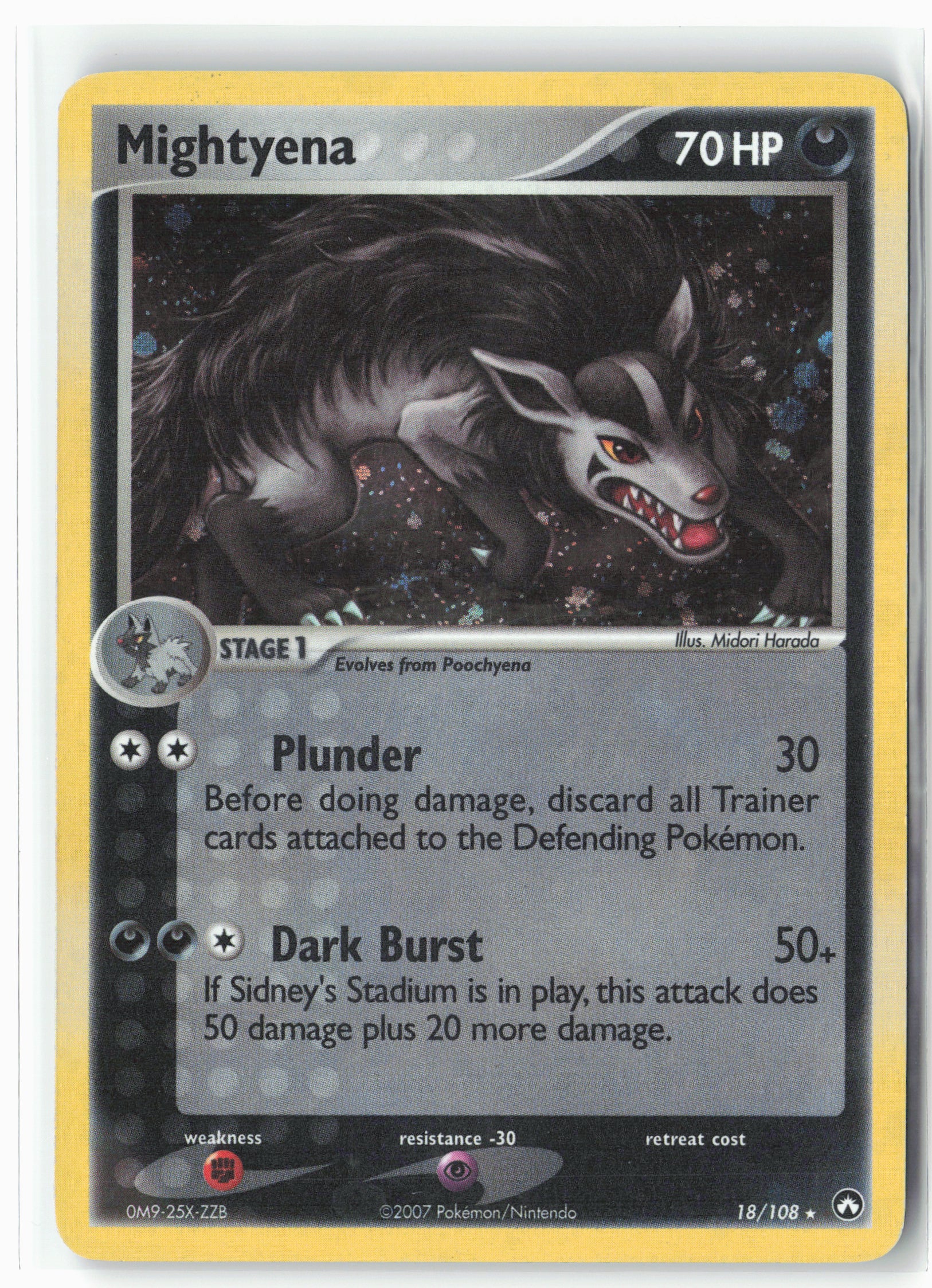 Power Keepers #18/108 Mightyena Holo LP