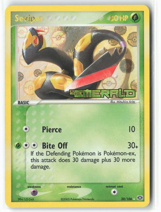 Emerald #20/106 Seviper Stamped Holo NM