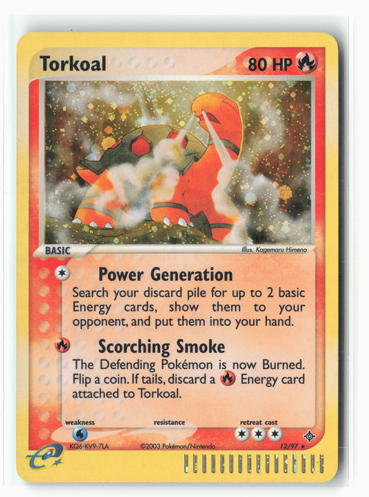 Dragon #12/97 Torkoal Holo LP+/NM