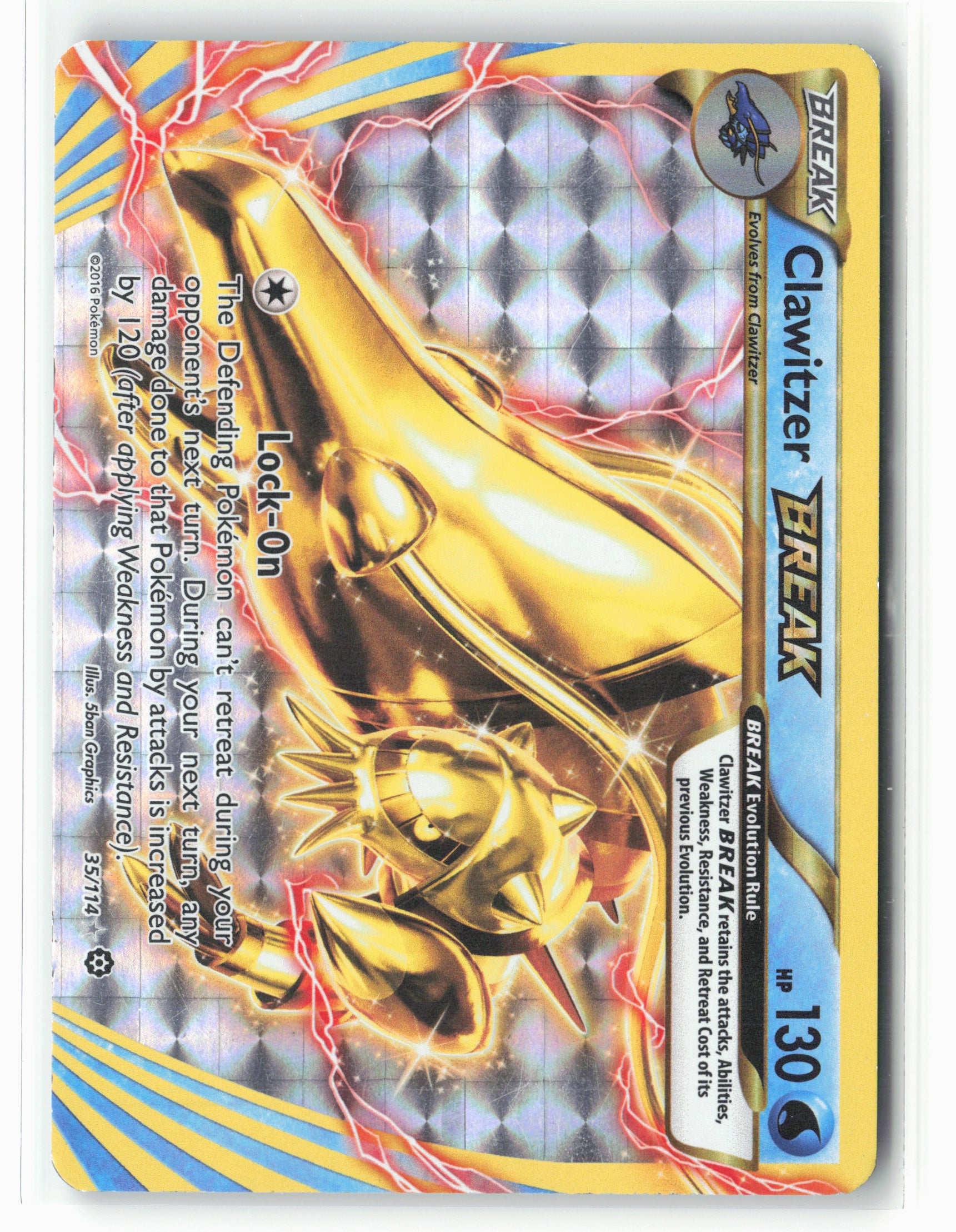XY - Steam Siege #35/114 Clawitzer BREAK Holo LP+