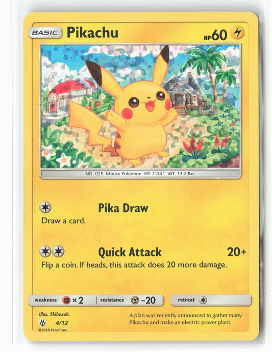 McDonald's Promos 2018 #004/012 Pikachu Holo NM