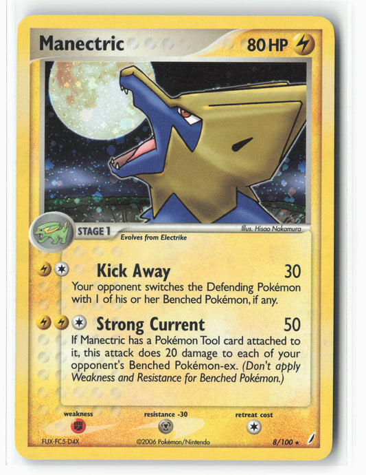 Crystal Guardians #8/100 Manectric Holo LP+/NM