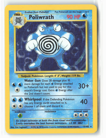 
Base Set #013/102 Poliwrath Holo.