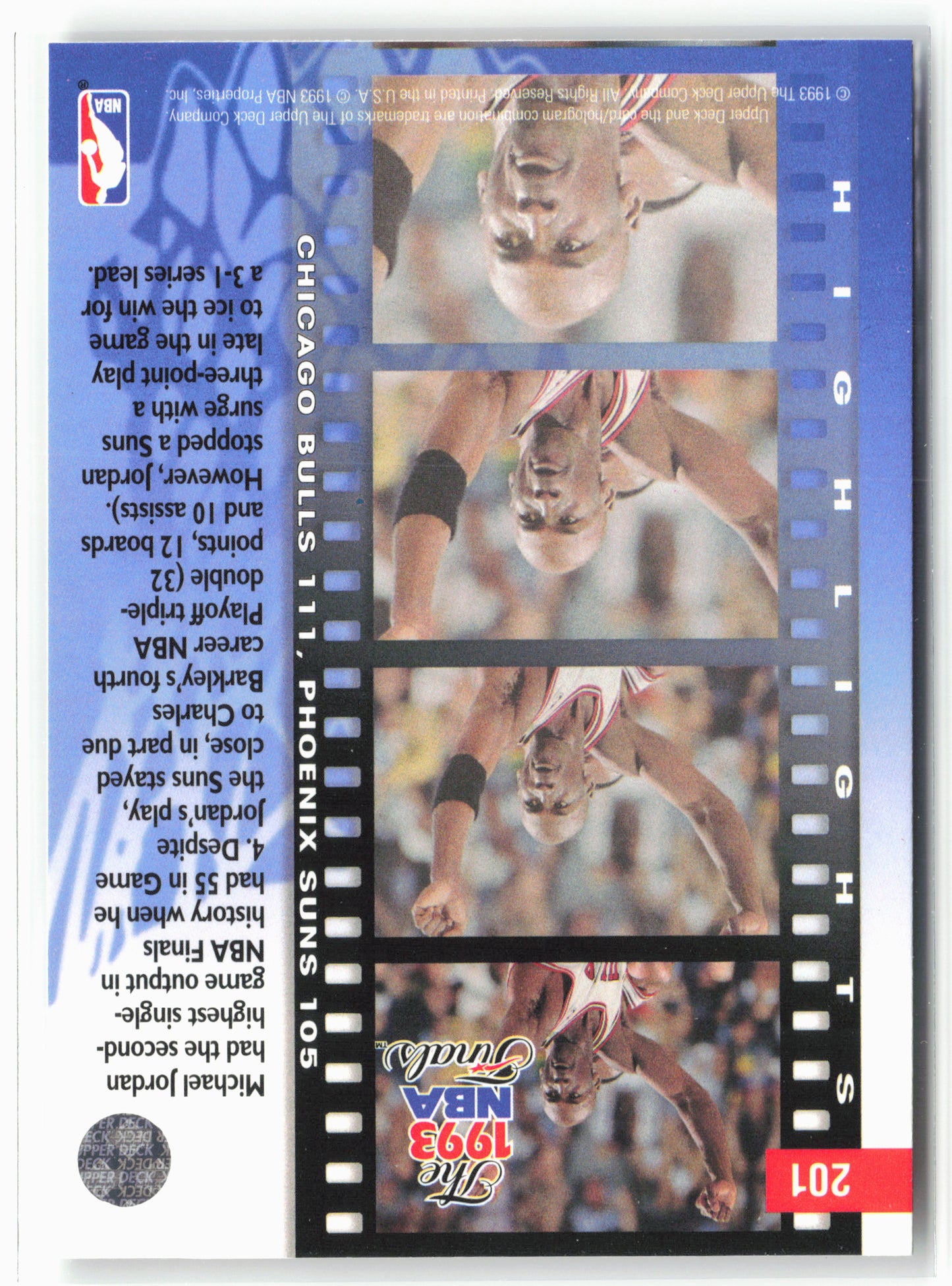 1993-94 Upper Deck #201 Michael Jordan