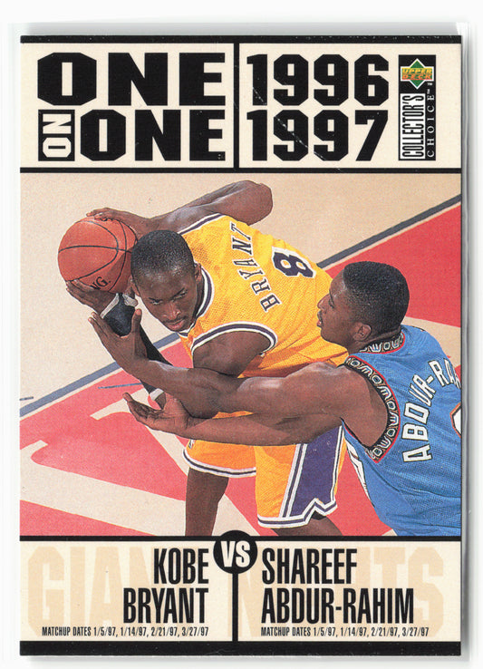 1996-97 Collector's Choice #361 Kobe Bryant / Shareef Abdur-Rahim