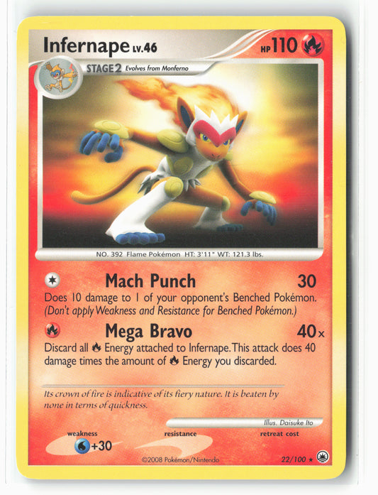 Majestic Dawn #22/100 Infernape Non-Holo NM