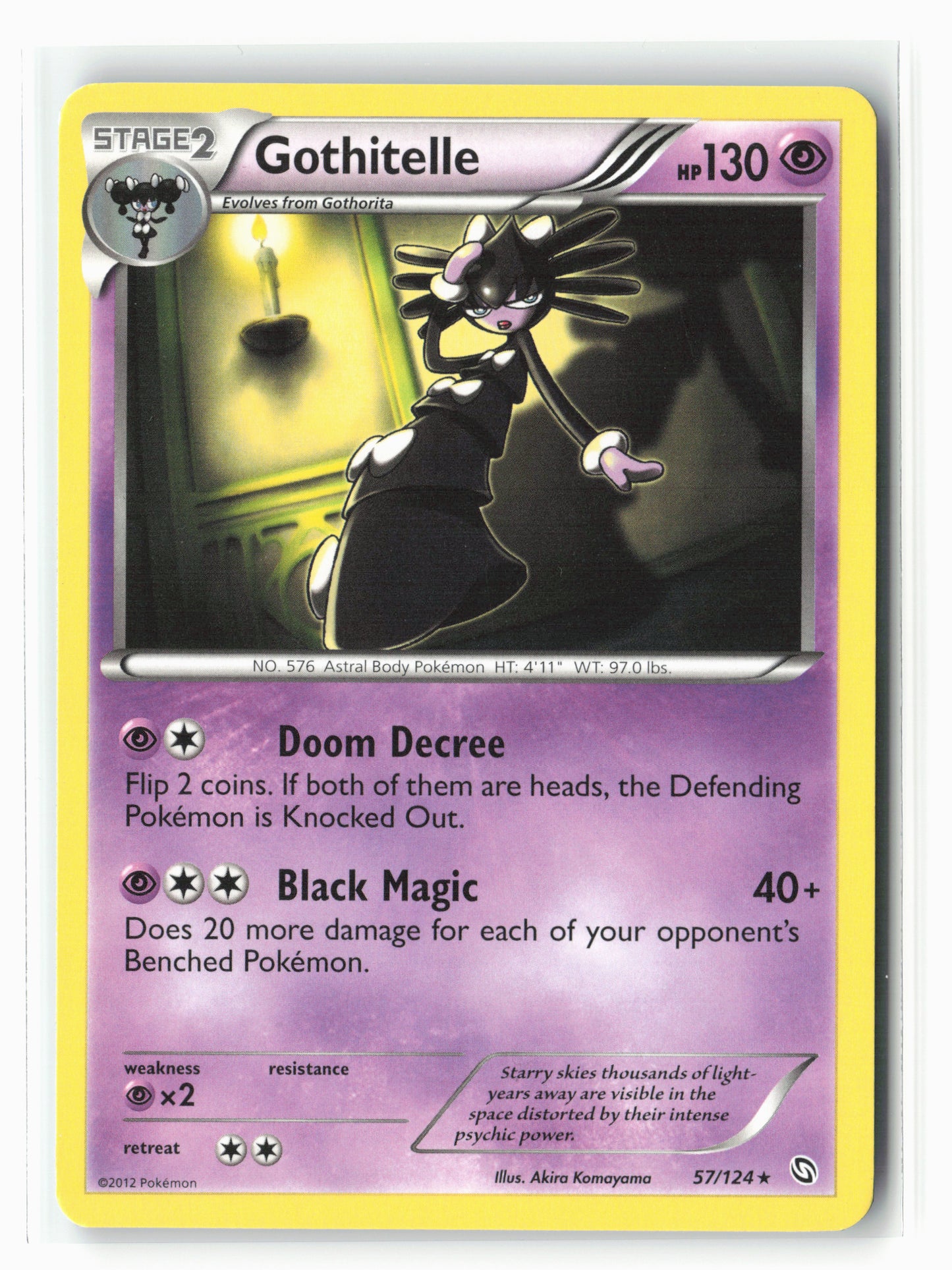 Dragons Exalted #57/124 Gothitelle Non-Holo NM