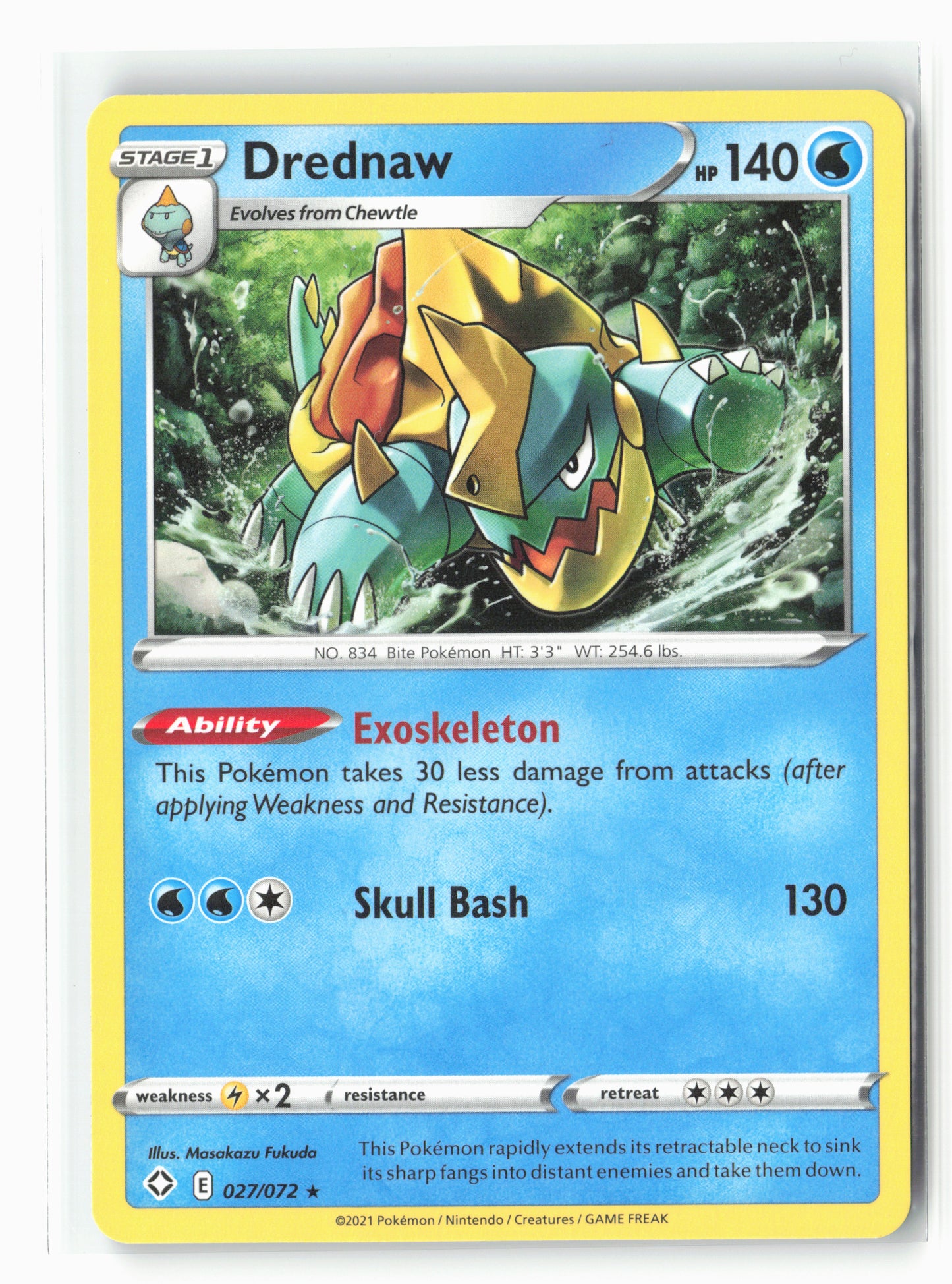 Shining Fates #027/072 Drednaw Non-Holo NM