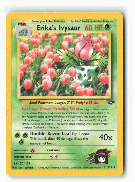 Gym Challenge #041/132 Erika's Ivysaur Non-Holo LP+/NM