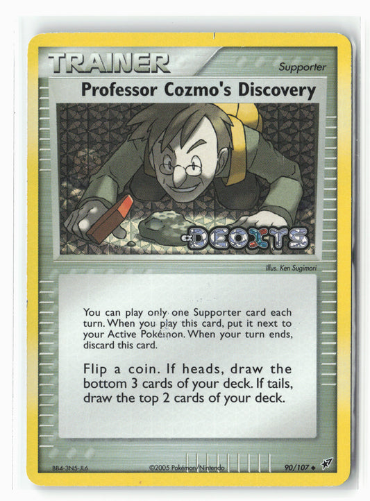 Deoxys #90/107 Professor Cozmo's Discovery Stamped Holo LP