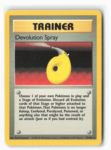 
Base Set #072/102 Devolution Spray Non-Holo LP+/NM