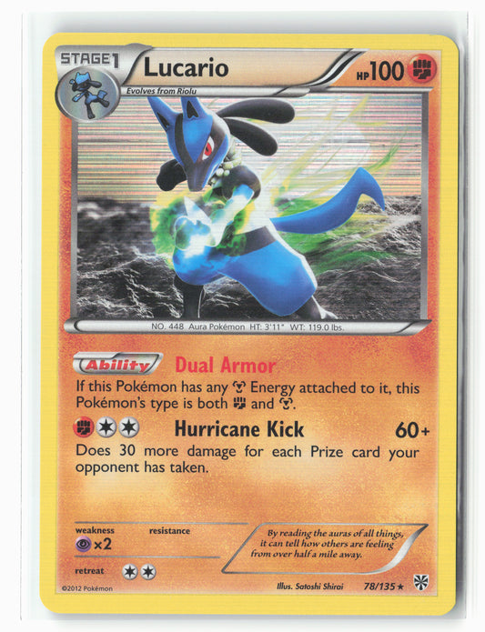 Plasma Storm #78/135 Lucario (78) Holo NM