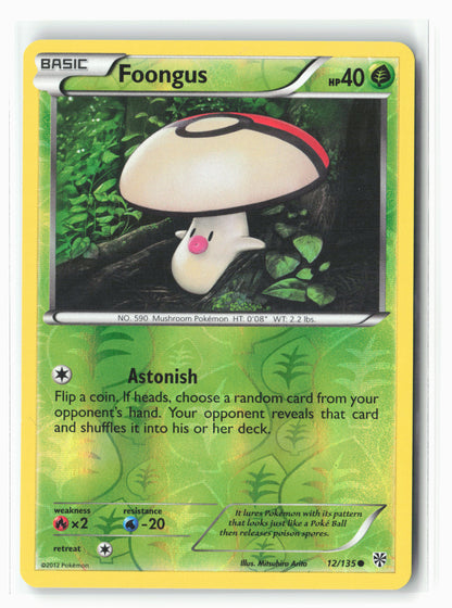Plasma Storm #12/135 Foongus Reverse Holo NM