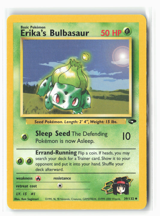 Gym Challenge #039/132 Erika's Bulbasaur Non-Holo LP+