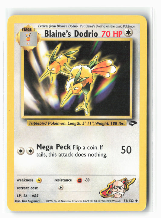 Gym Challenge #032/132 Blaine's Dodrio Non-Holo LP