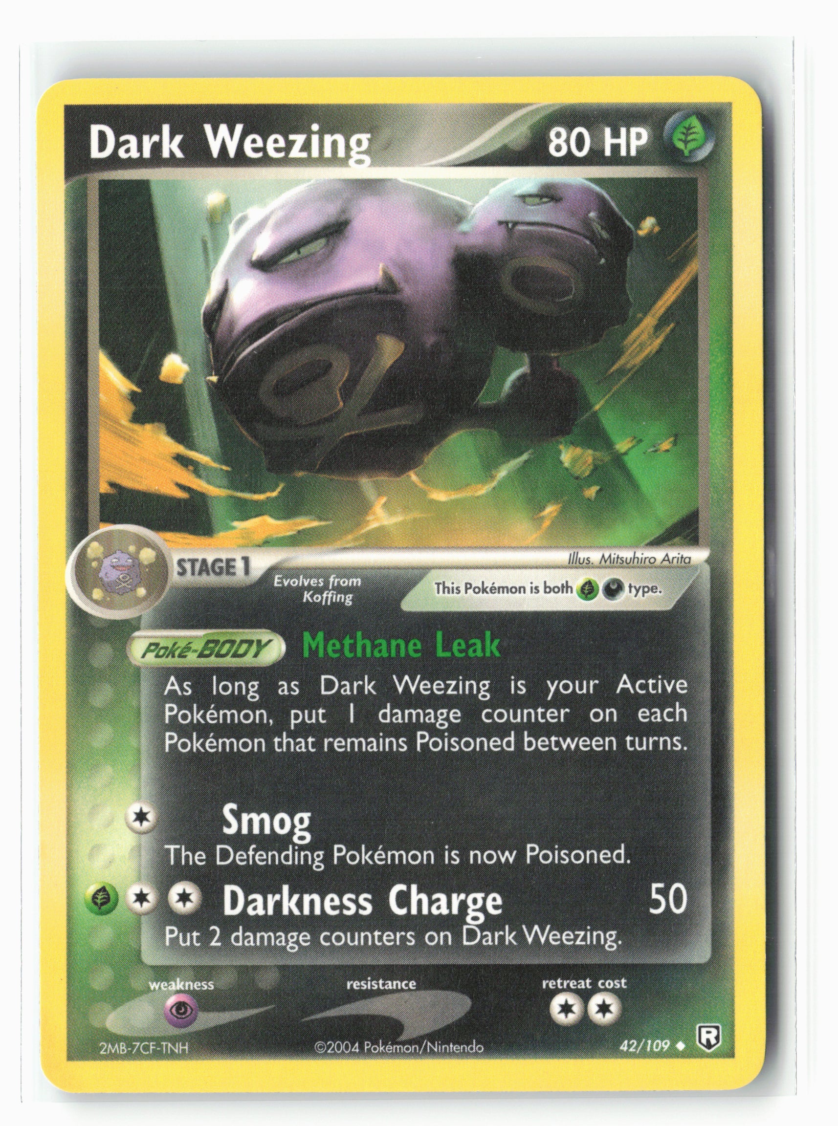 Team Rocket Returns #42/109 Dark Weezing Non-Holo LP+