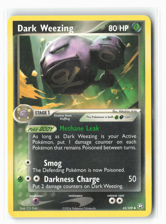 Team Rocket Returns #42/109 Dark Weezing Non-Holo LP+