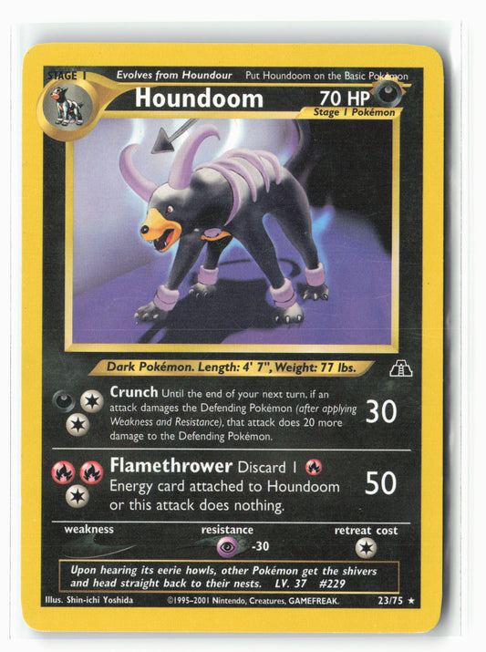 Neo Discovery #23/75 Houndoom (23) Non-Holo LP+