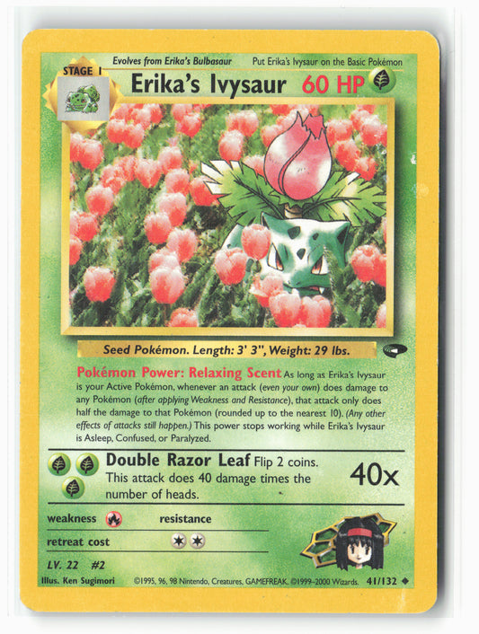 Gym Challenge #041/132 Erika's Ivysaur Non-Holo LP