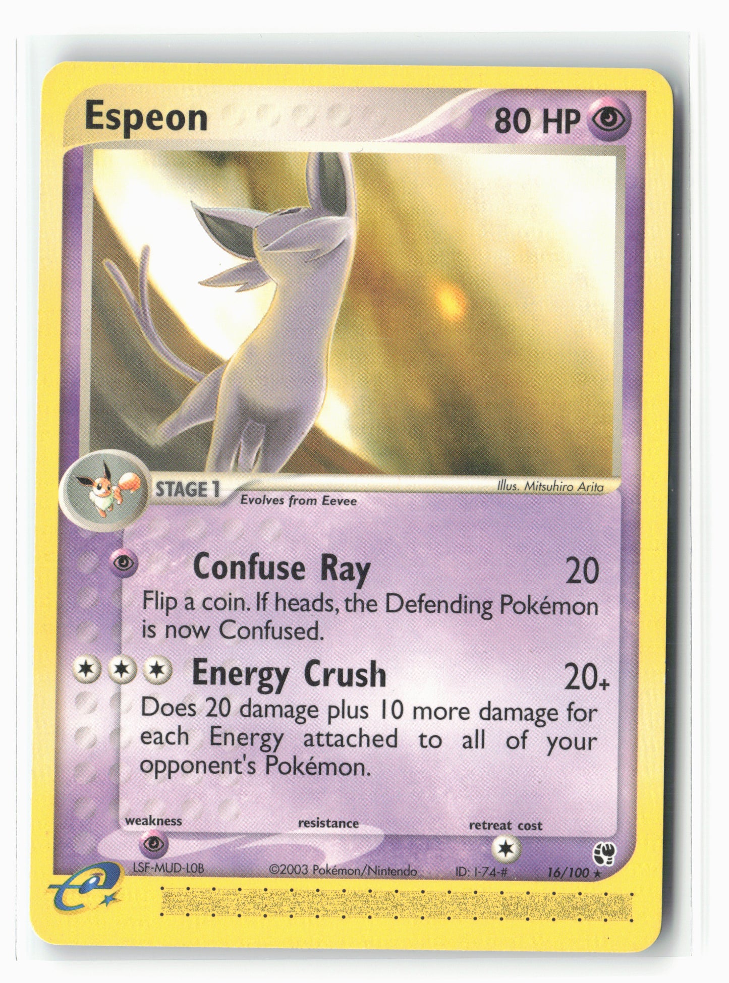 Sandstorm #16/100 Espeon Non-Holo NM