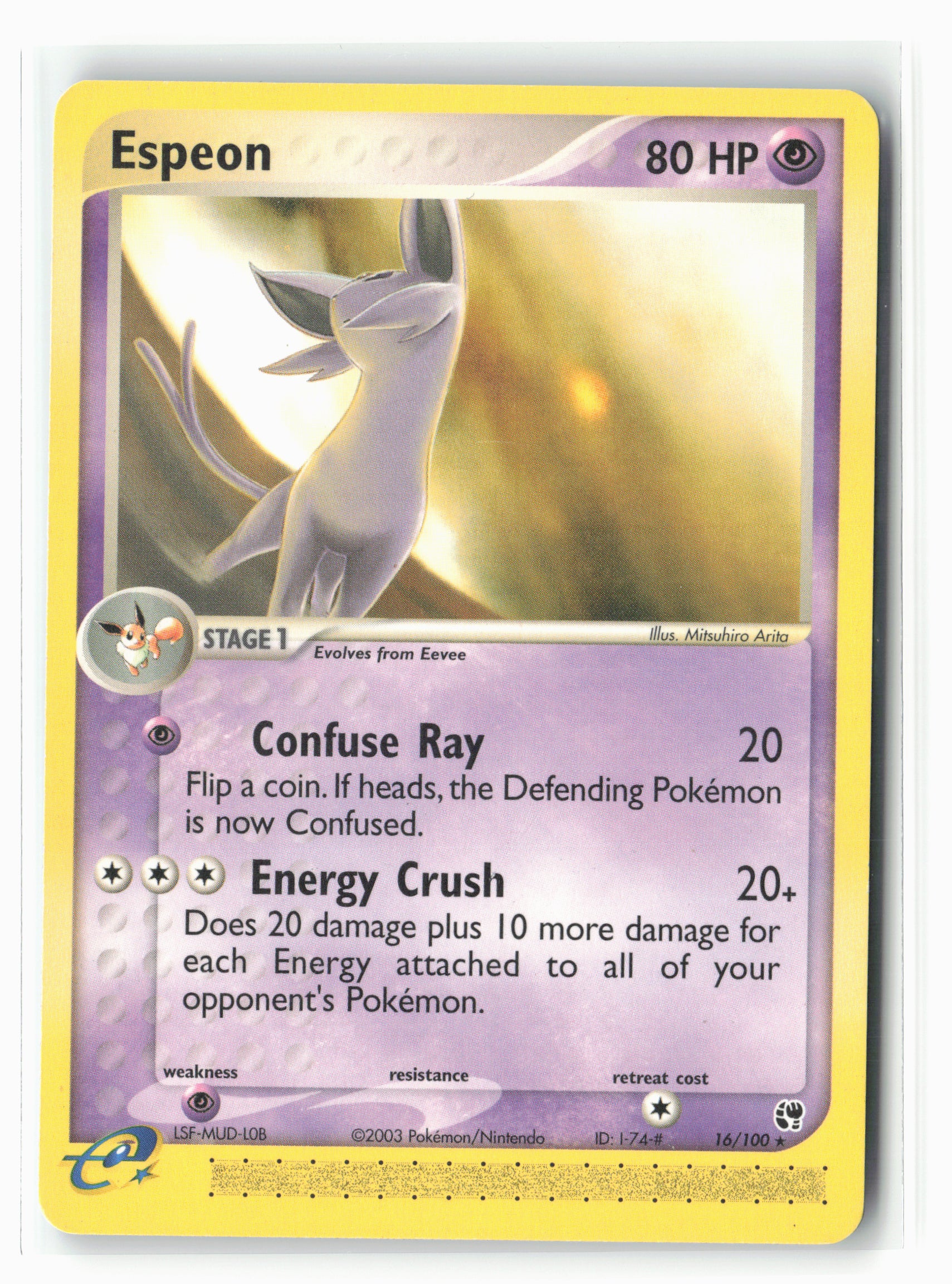 Sandstorm #16/100 Espeon Non-Holo NM