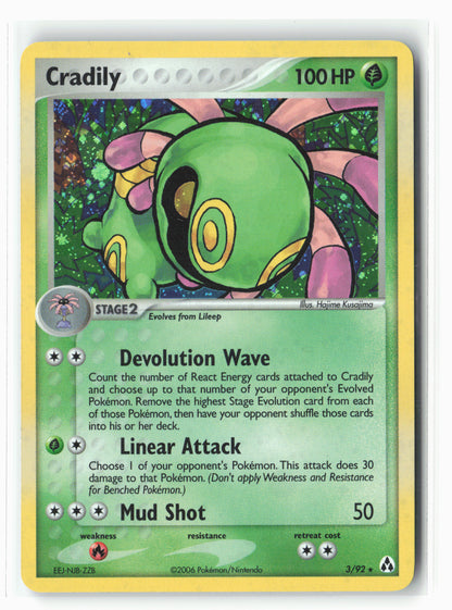 Legend Maker #3/92 Cradily Holo LP+/NM