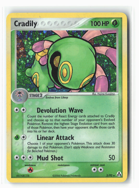 Legend Maker #3/92 Cradily Holo LP+/NM