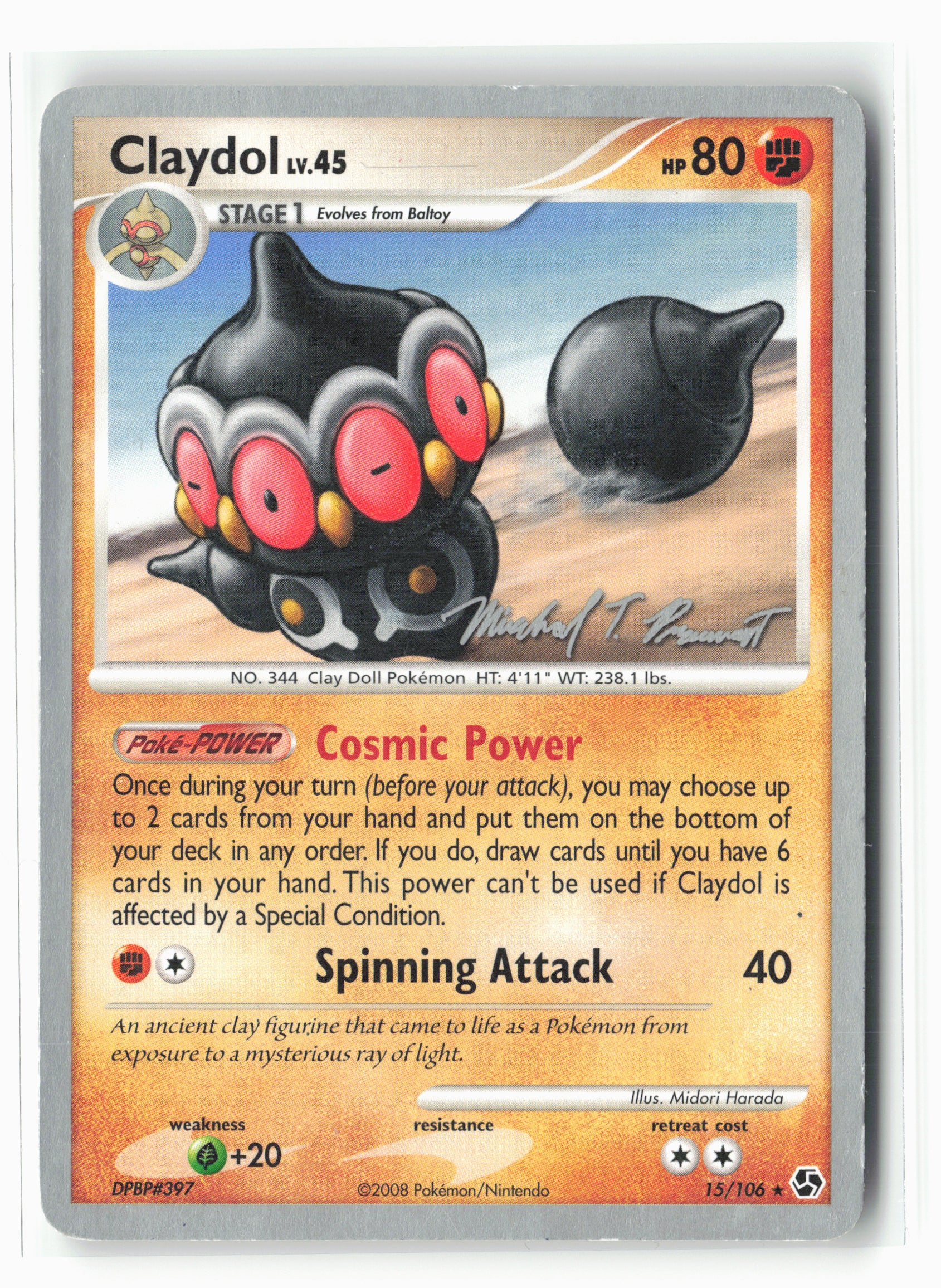 Claydol - 2010 (Michael Pramawat) - World Championship Non-Holo LP+