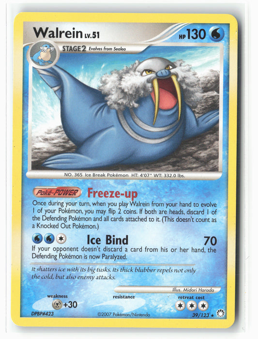 Mysterious Treasures #39/123 Walrein Non-Holo NM