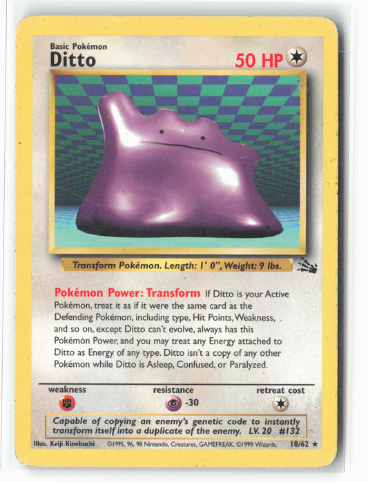 Fossil #18/62 Ditto (18) Non-Holo LP