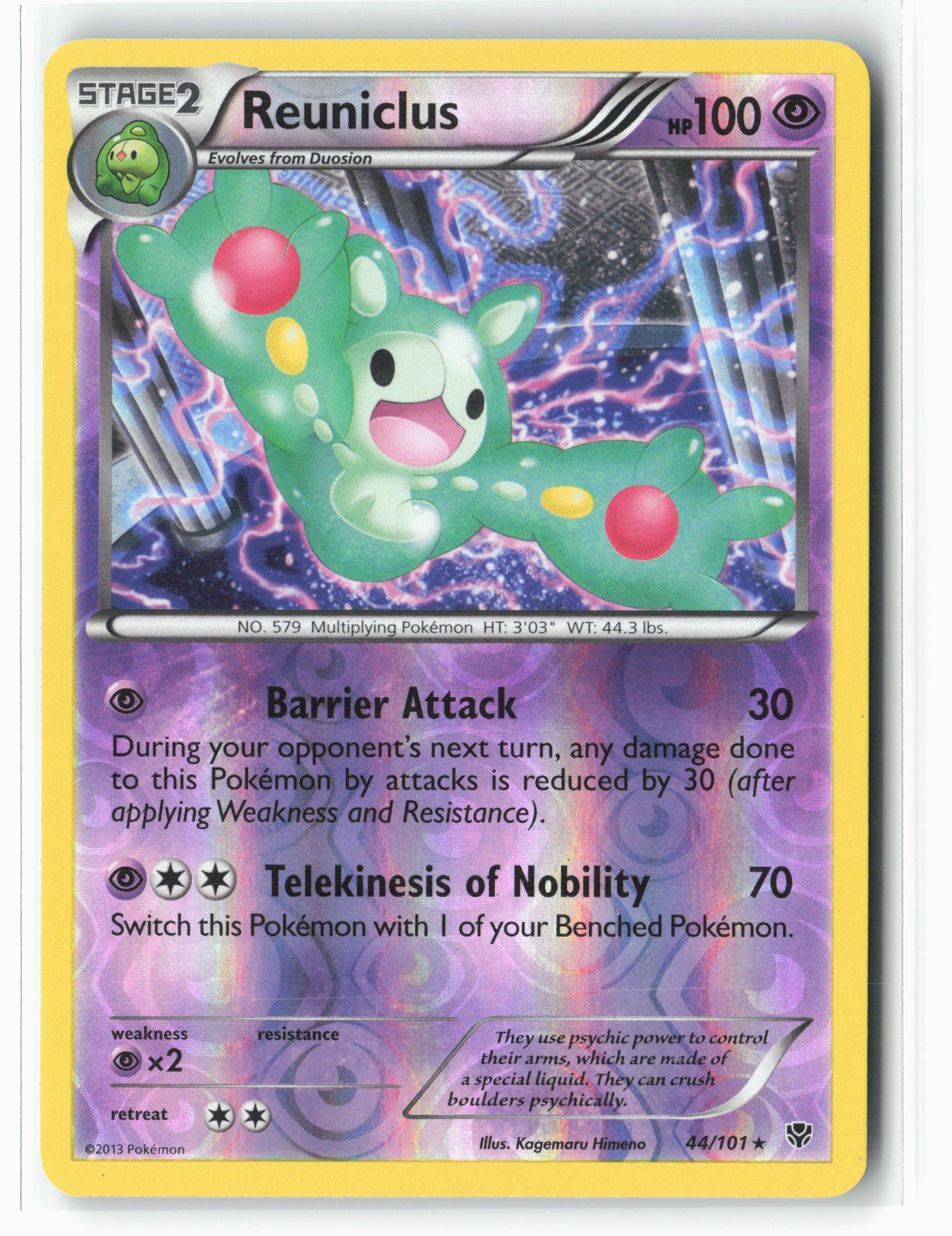 Plasma Blast #44/101 Reuniclus Reverse Holo LP