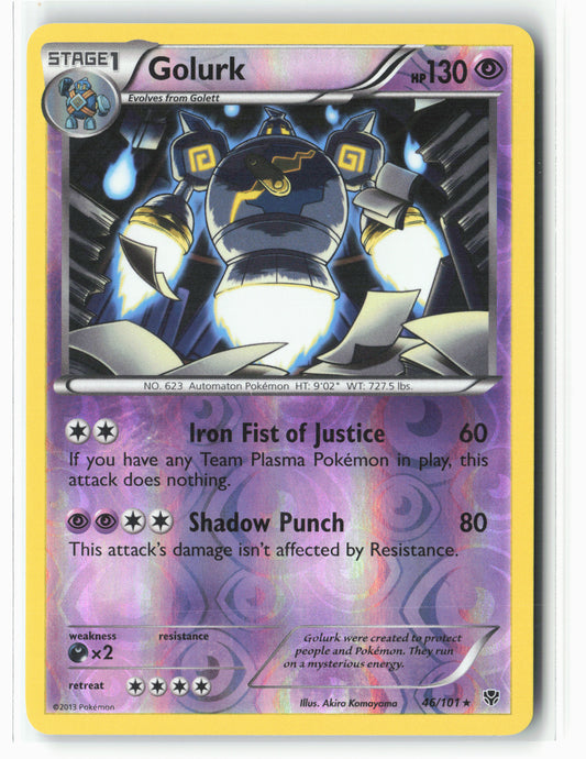 Plasma Blast #46/101 Golurk Reverse Holo LP