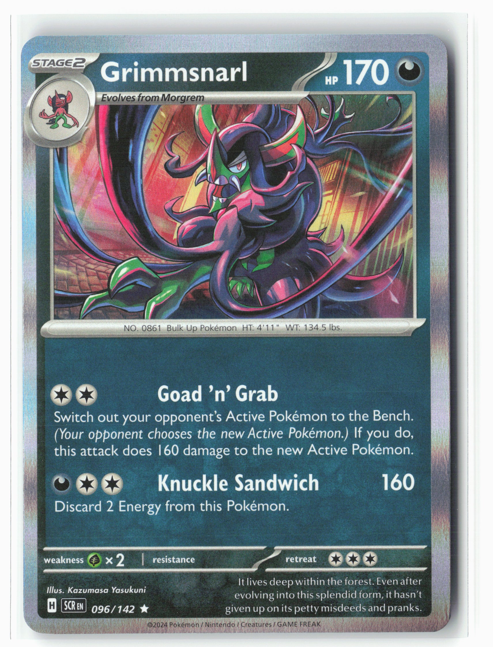 SV07: Stellar Crown #096/142 Grimmsnarl HoloNM