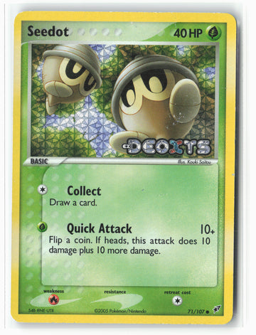 
Deoxys #71/107 Seedot Holo Stamped MP